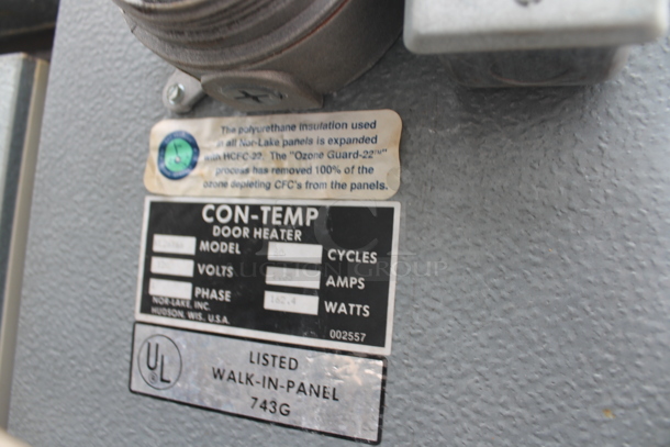 6'x4' Norlake SELF CONTAINED Walk In Freezer Box w/ Copeland KAJB-010E-CAV-800 208-230 Volts, 1 Phase Compressor. Information Provided By The Consignor But Not Verified By PCI Auctions. Picture of the Unit Before Removal Is Included In the Listing. - Image 5 of 9