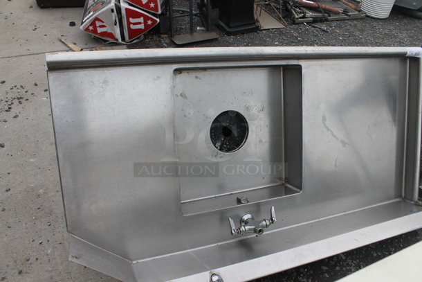 Stainless Steel Commercial Left Side Dirty Side Dishwasher Table w/ Salvajor Garbage Disposal and Control Box. Bay 20x20 - Image 3 of 4