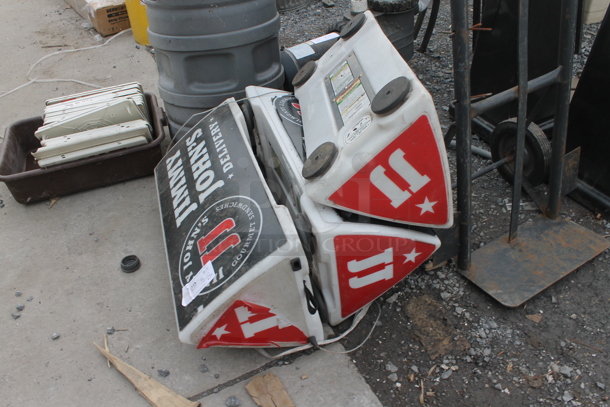 3 HTH LEDV2 White Poly Delivery Car Toppers. 3 Times Your Bid! - Image 2 of 3
