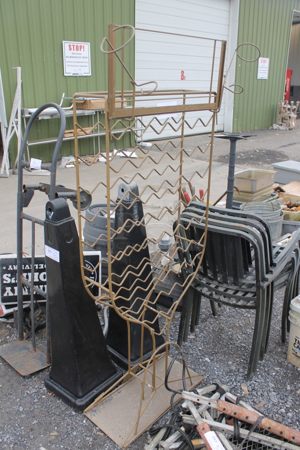 Metal Wine Bottle Rack. - Image 2 of 3