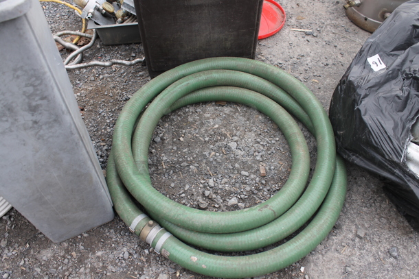 ALL ONE MONEY! Lot of 5 Slim Jim Trash Cans and Green Hose - Image 2 of 4