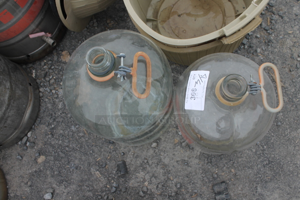 2 Glass Jugs. 2 Times Your Bid! - Image 2 of 2