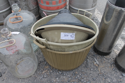 ALL ONE MONEY! Lot of 2 Baskets w/ 2 Lids.