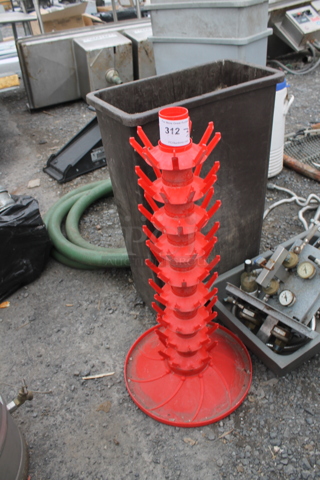 Red Poly Rack