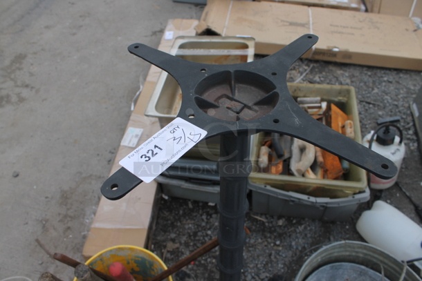 Metal Bar Height Table Base. - Image 3 of 3