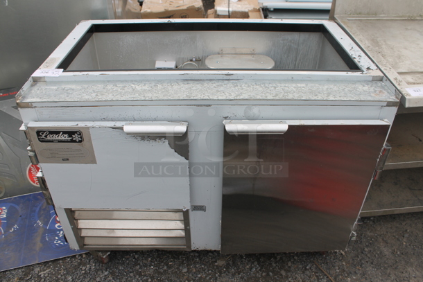 2021 Leader NLM48 Stainless Steel Commercial Prep Table on Commercial Casters. 115 Volts, 1 Phase. Tested and Powers On But Does Not Get Cold - Image 1 of 6