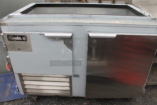 2021 Leader NLM48 Stainless Steel Commercial Prep Table on Commercial Casters. 115 Volts, 1 Phase. Tested and Powers On But Does Not Get Cold - Image 2 of 6