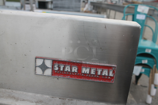 Star Metal Stainless Steel Commercial Soda Station w/ Back Splash and Under Shelves - Image 4 of 4