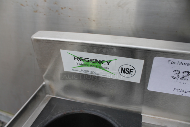 BRAND NEW SCRATCH AND DENT! Regency 600IB1830 Stainless Steel 18" x 30" Underbar Ice Bin - 98 lb. No Legs.  - Image 4 of 4