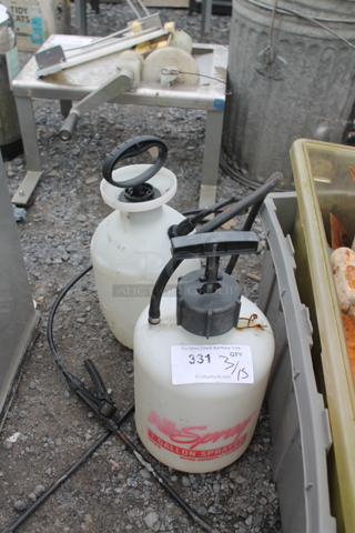 2 Lawn and Garden Spray Canisters. 2 Times Your Bid!