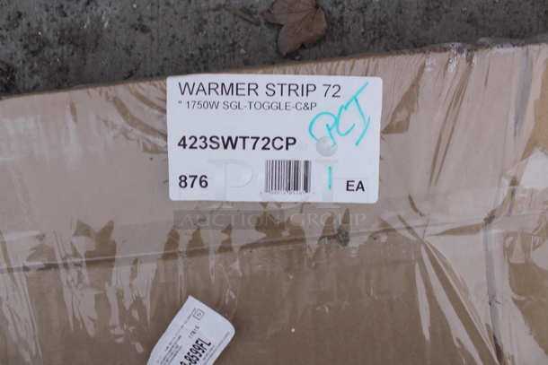 BRAND NEW IN BOX! ServIt SWT-72CP 72" High Wattage Strip Warmer with On/Off Toggle Controls and Cord. 120 Volts, 1 Phase.  - Image 2 of 6