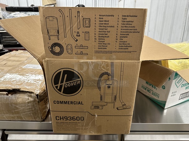 BRAND NEW SCRATCH AND DENT! 2023 Hoover CH93619 HVRPWR 6 Qt. 40V Cordless Backpack Vacuum Cleaner.  - Image 10 of 10