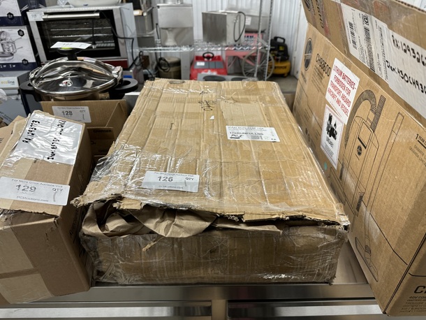 BRAND NEW SCRATCH AND DENT! 8 Baker's Mark 176BUNFULLNS Full Size 18 Gauge Non-Stick 18" x 26" Wire in Rim Aluminum Bun / Sheet Pan - Image 2 of 5