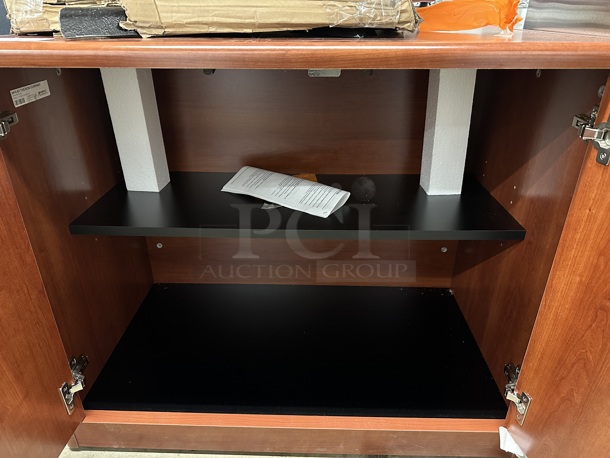 BRAND NEW SCRATCH AND DENT! Hon 328HON10729C 107291CO 10700 Series 36" x 20" x 29 1/2" Cognac Locking Storage Cabinet - Image 5 of 5