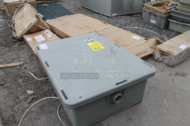 BRAND NEW SCRATCH AND DENT! Endura 3925A02LO Lo-Pro 50 lb. 25 GPM Low Profile Grease Trap with - Image 5 of 5