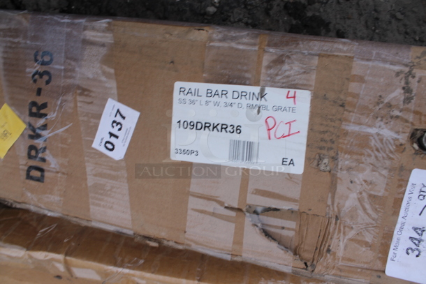 BRAND NEW SCRATCH AND DENT! Advance Tabco 109DRKR36 DRKR-36 36" Stainless Steel Bar Drink Rail - Image 3 of 3