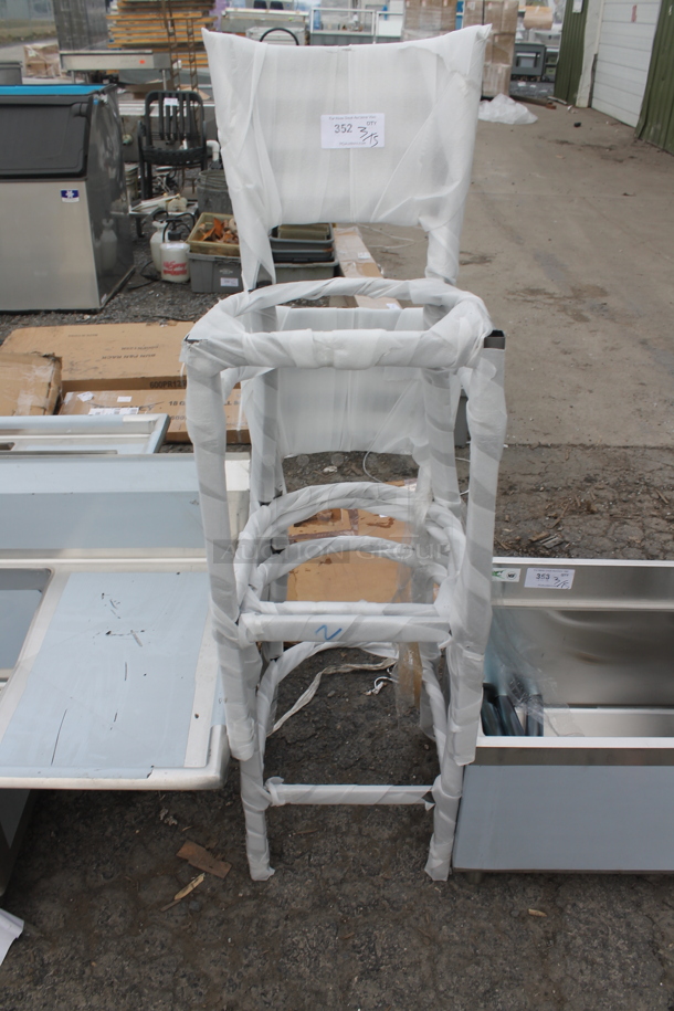 2 BRAND NEW SCRATCH AND DENT! Metal Bar Height Chair Frames. 2 Times Your Bid! - Image 1 of 3