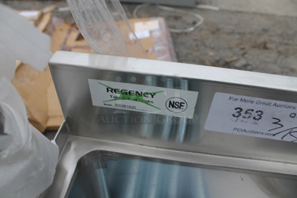BRAND NEW SCRATCH AND DENT! Regency 600IB1830 Stainless Steel 18" x 30" Underbar Ice Bin - 98 lb. - Image 4 of 4