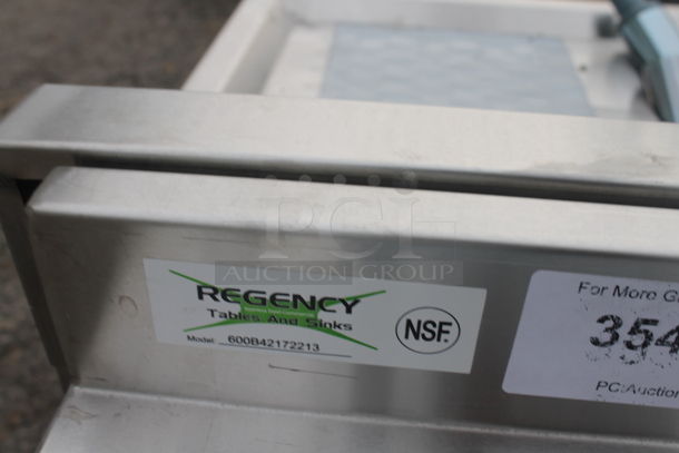 BRAND NEW SCRATCH AND DENT! Regency 600B42172213 Stainless Steel 4 Bowl Underbar Sink with Two Drainboards. Bays 10x14. Drain Boards 11x15 - Image 6 of 6
