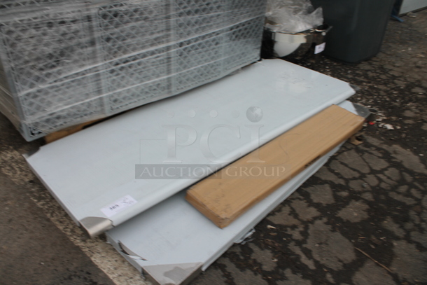 BRAND NEW SCRATCH AND DENT! Stainless Steel Table w/ Under Shelf and Legs. - Image 3 of 4