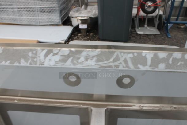 BRAND NEW SCRATCH AND DENT! Regency 600S2182418L Stainless Steel 2 Bay Sink w/ Left Side Drain Board. Bays 18x24. Drain Board 16.5x26 - Image 3 of 8