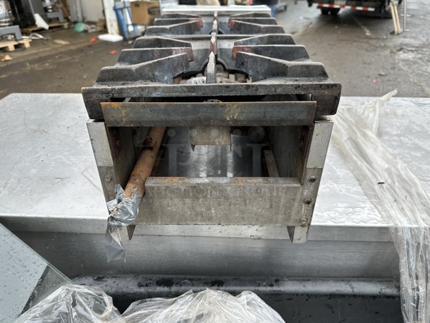 American Standard Stainless Steel Commercial Countertop Gas Powered 2 Burner Range.  - Image 5 of 5