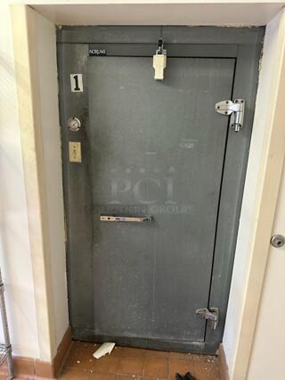 6'x10' Iso Panel Walk In Cooler Box w/ LSC120AK 115 Volt, 1 Phase Evaporator Fan. Information Provided By The Consignor But Not Verified By PCI Auctions