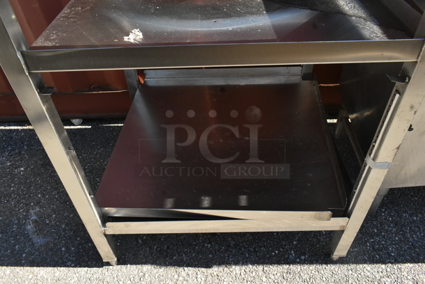 Stainless Steel Table Frame w/ 2 Under Shelves.  - Image 3 of 3