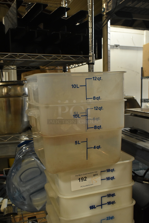ALL ONE MONEY! Lot of 15 Various Poly Bins Including 12 Quart and 18 Quart. - Image 2 of 8