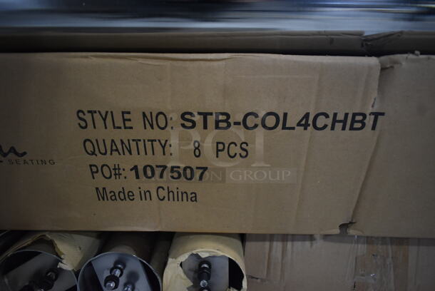 PALLET LOT of 75 BRAND NEW! BFM Seating STB-COL4CHBT Chrome Finish Table Columns. 75 Times Your Bid! - Image 8 of 12