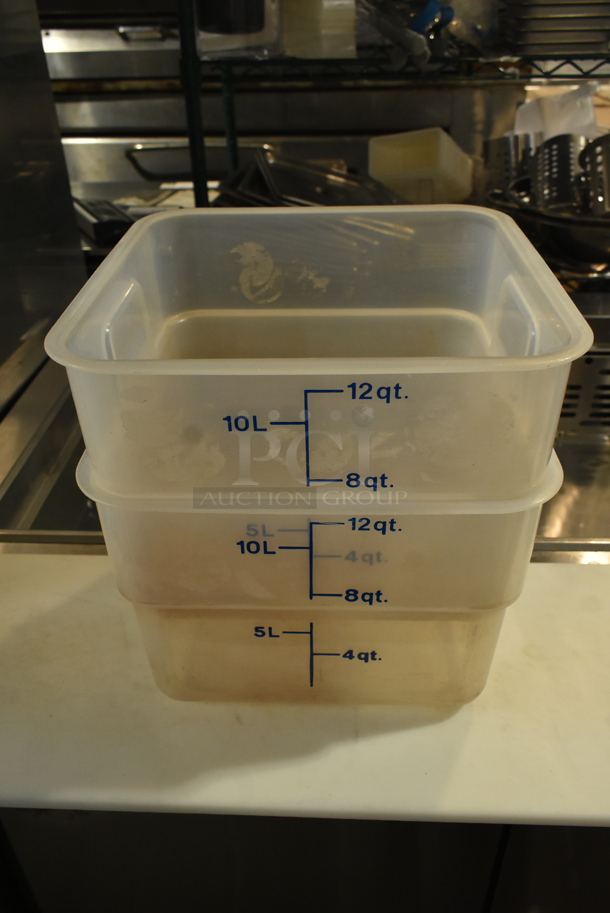 ALL ONE MONEY! Lot of 15 Various Poly Bins Including 12 Quart and 18 Quart. - Image 4 of 8