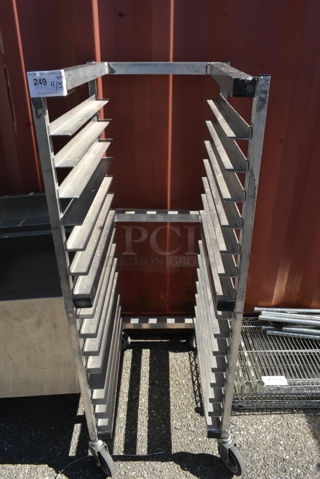 Metal Commercial Pan Transport Rack on Commercial Casters. 