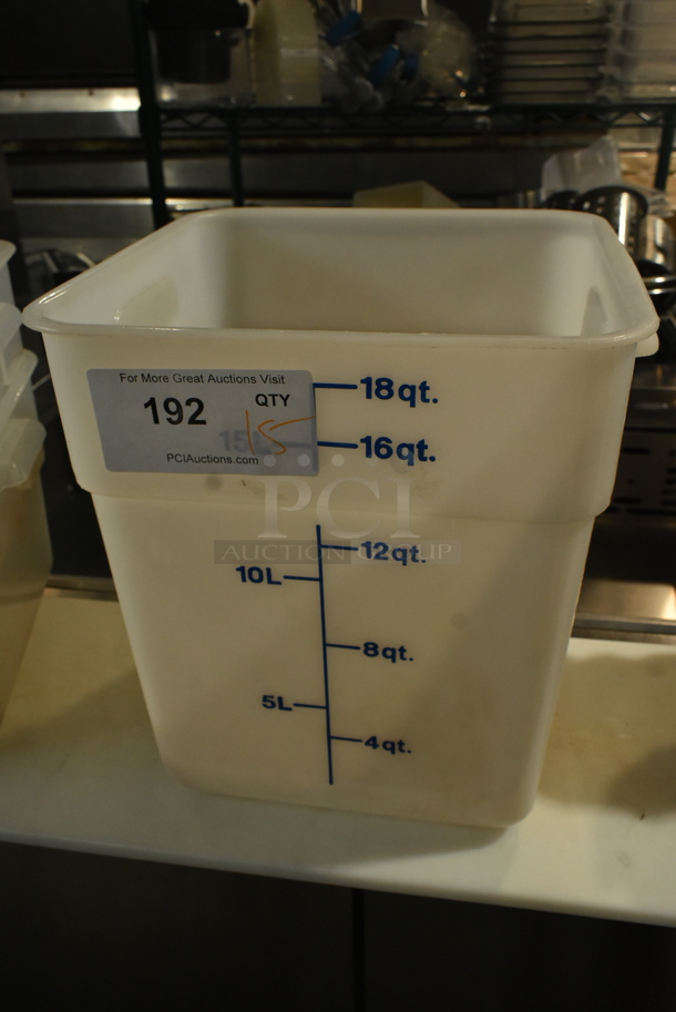 ALL ONE MONEY! Lot of 15 Various Poly Bins Including 12 Quart and 18 Quart. - Image 7 of 8