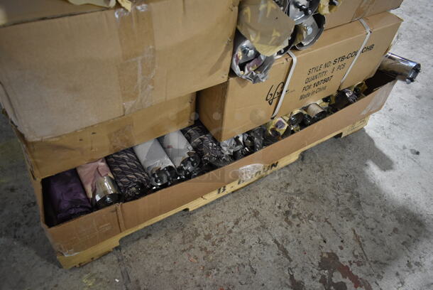 PALLET LOT of 75 BRAND NEW! BFM Seating STB-COL4CHBT Chrome Finish Table Columns. 75 Times Your Bid! - Image 4 of 12