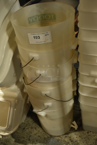 ALL ONE MONEY! Lot of 6 Toddy Poly Bins for Cold Brew Coffee System.