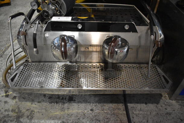 Slayer Stainless Steel Commercial Countertop 2 Group Espresso Machine w/ 2 Steam Wands. 208-240 Volts, 1 Phase.  - Image 3 of 8
