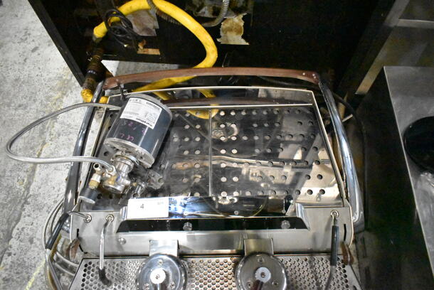 Slayer Stainless Steel Commercial Countertop 2 Group Espresso Machine w/ 2 Steam Wands. 208-240 Volts, 1 Phase.  - Image 4 of 8