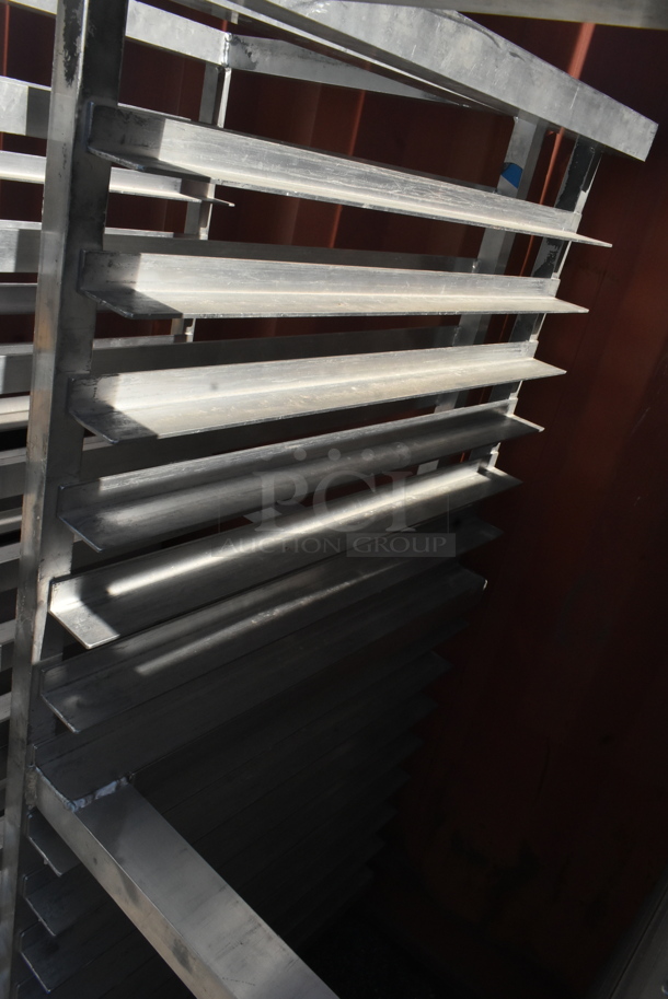 Channel Metal Commercial Pan Transport Rack on Commercial Casters - Image 2 of 3