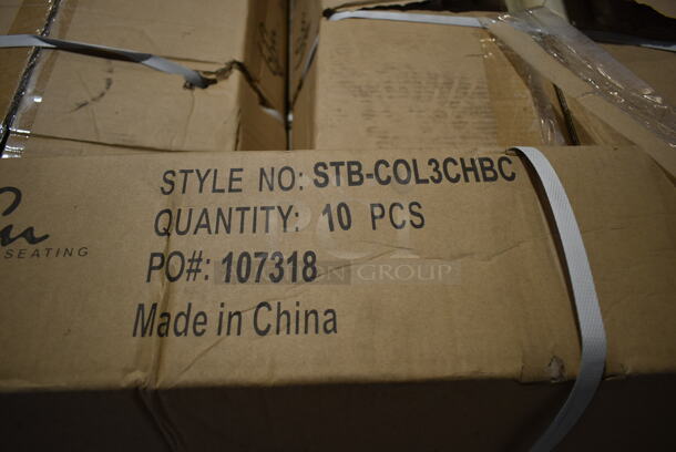 PALLET LOT of 14 Boxes of 10 BRAND NEW! BFM Seating STB-COL3CHBT Chrome Finish Table Base Columns. 14 Times Your Bid! - Image 2 of 10