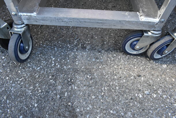 Channel Metal Commercial Pan Transport Rack on Commercial Casters - Image 3 of 3