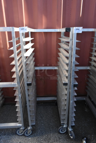 Metal Commercial Pan Transport Rack on Commercial Casters