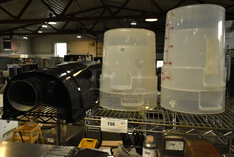 ALL ONE MONEY! Tier Lot of Various Items Including Poly Bins and Black Water Holding Bins