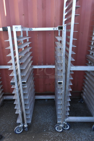 Metal Commercial Pan Transport Rack on Commercial Casters