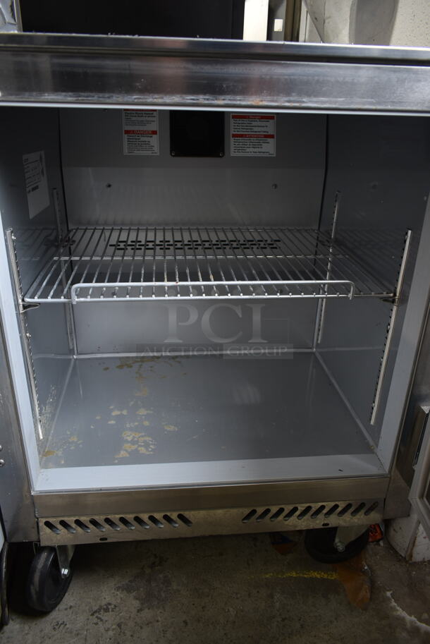 LIKE NEW! Victory VUF27HC Stainless Steel Commercial Single Door Undercounter Freezer on Commercial Casters. 115 Volts, 1 Phase. Tested and Working! - Image 6 of 7