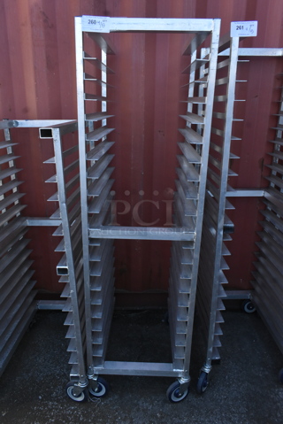 Metal Commercial Pan Transport Rack on Commercial Casters