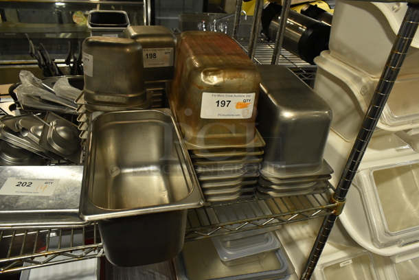 13 Stainless Steel 1/3 Size Drop In Bins. 1/3x6. 13 Times Your Bid! - Image 2 of 4