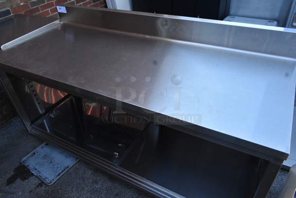 Stainless Steel Table w/ Back Splash and Under Shelf. - Image 3 of 3