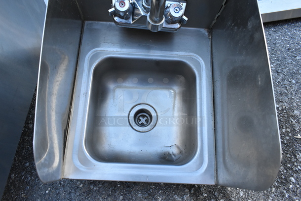 Stainless Steel Table w/ Faucet, Handles and Side Splash Guards. - Image 2 of 3
