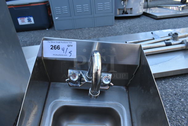 Stainless Steel Table w/ Faucet, Handles and Side Splash Guards. - Image 3 of 3