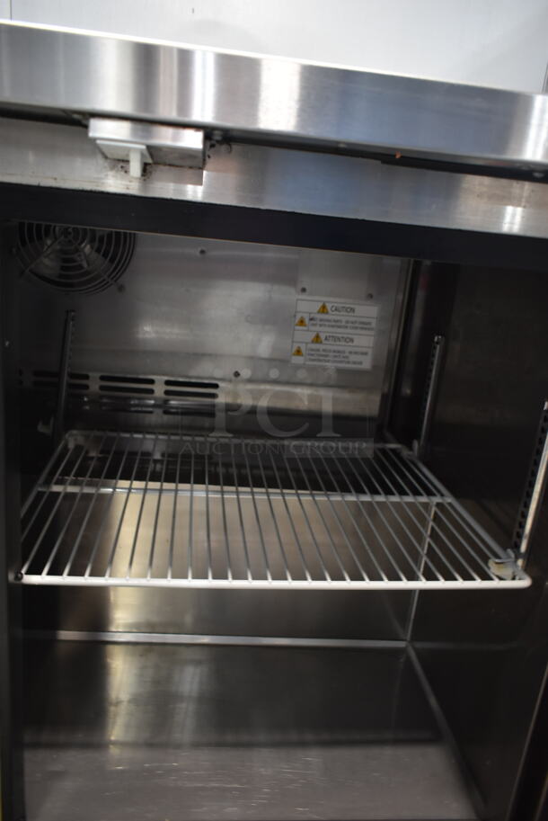 Turbo Air MUR-48-N Stainless Steel Commercial 2 Door Undercounter Cooler. 115 Volts, 1 Phase. Tested and Working! - Image 3 of 5